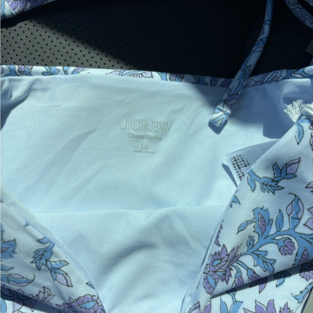 J. Crew Floral Bikini Set in Light Blue & Lavender - Picture 5 of 11